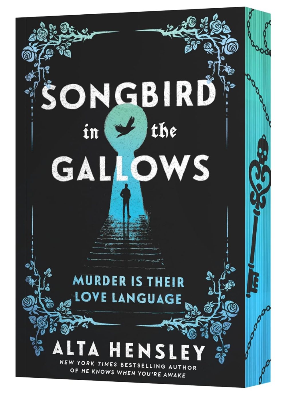 Book cover of Songbird of the Gallows by Alta Hensley featured in a spoiler-free ARC review discussing rating, spice level, tropes, and reader thoughts.